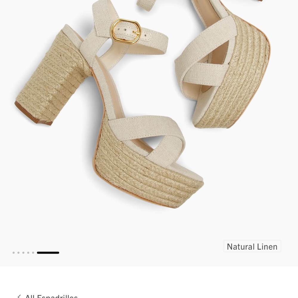 Elegant Natural Linen Espadrille Sandals